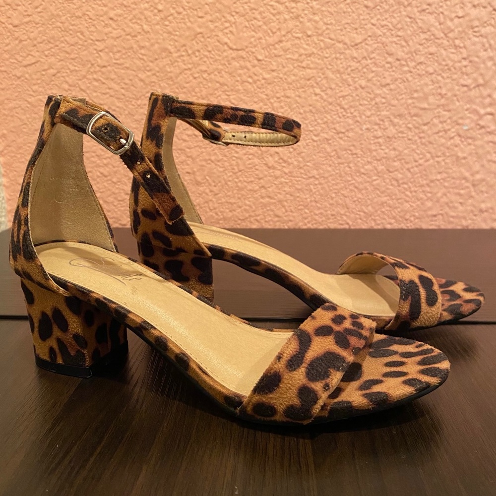 Leopard print heels